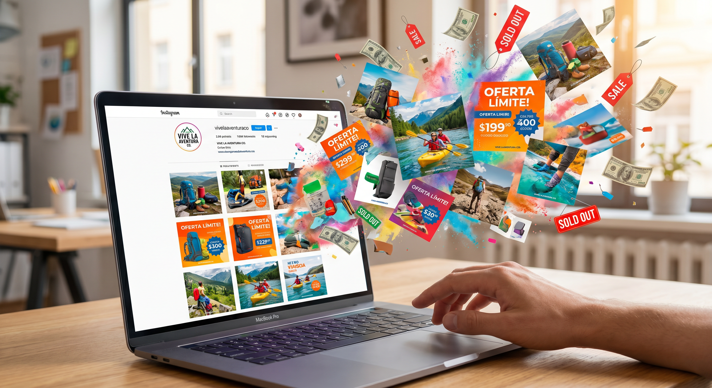 Diseño publicaciones redes sociales Monster Marketing